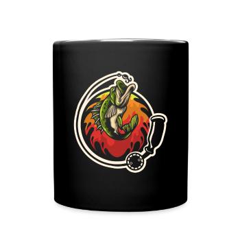 Fishing Fishing Fisher Fishing Rod Carp Rod Fish - Full Colour Mug - black - Front