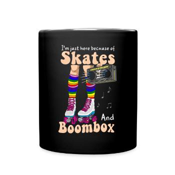 Patins à roulettes Patineurs à roues alignées Patins à roues alignées - Mug uni - noir - Devant