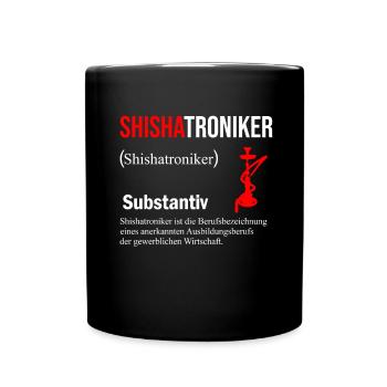 Shisha - Tasse einfarbig - Schwarz - Vorne