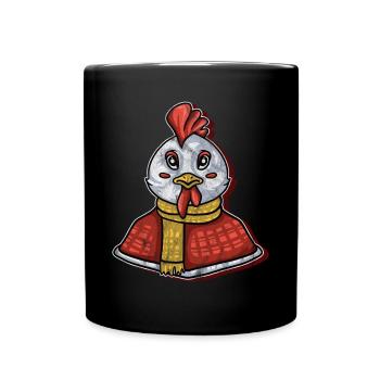 chicken chickens poultry hen egg chicks gockel chick chick - Full Colour Mug - black - Front