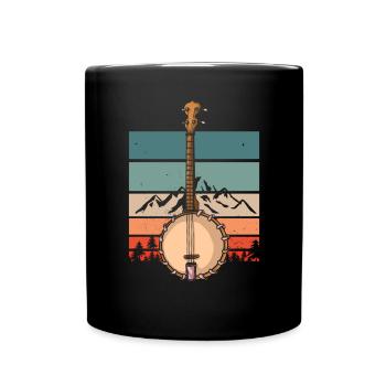 Banjo Shirts For Men Bluegrass Appalachia Folk - Full Colour Mug - black - Front