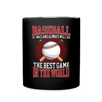 Le baseball est le meilleur jeu au monde - Mug uni - noir - Devant