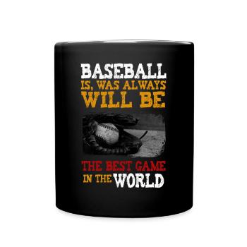 Le baseball est le meilleur jeu au monde - Mug uni - noir - Devant