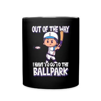 Je dois aller au stade de baseball - Mug uni - noir - Devant