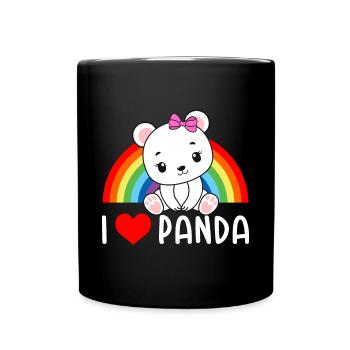 Yoga Panda Meditation Cute Pandas Animal Lovers Y - Full Colour Mug - black - Front
