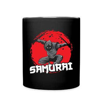 Samouraï Guerrier Asiatique Ninja Bloodstain Japon - Mug uni - noir - Devant