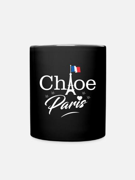 Eiffelturm Paris Französische Liebe - Tasse einfarbig - Schwarz