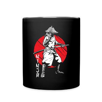 Samurai Ninja Warrior Japanese Bloodstain Katana S - Tasse einfarbig - Schwarz - Vorne
