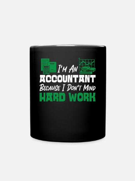 Accountant Bookkeeper Accounting - Tasse einfarbig - Schwarz