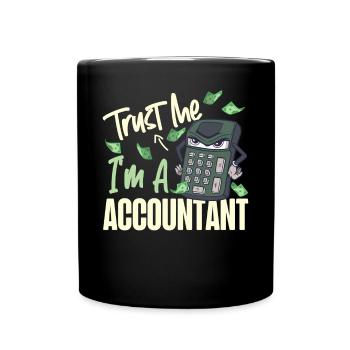 Accountant Bookkeeper Accounting - Tasse einfarbig - Schwarz - Vorne