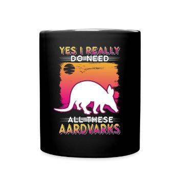 Aardvark Gift Aardvark - Full Colour Mug - black - Front