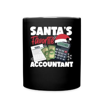 Accountant Bookkeeper Accounting - Full Colour Mug - black - Front