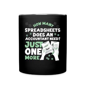 Accountant Bookkeeper Accounting - Tasse einfarbig - Schwarz - Vorne
