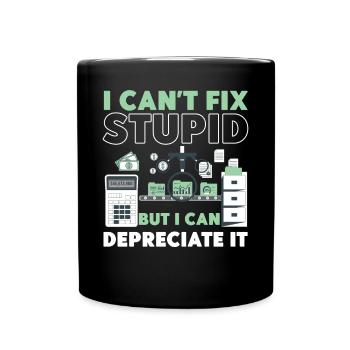 Accountant Bookkeeper Accounting I - Full Colour Mug - black - Front