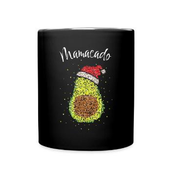 Femme enceinte maman grossesse baby bump - Mug uni - noir - Devant