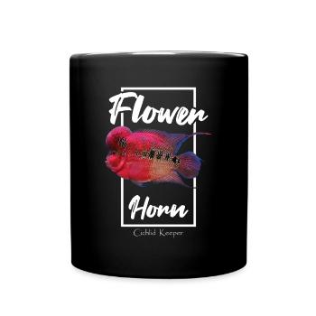 Flowerhorn Tropical Fish Keeper - Full Colour Mug - black - Front