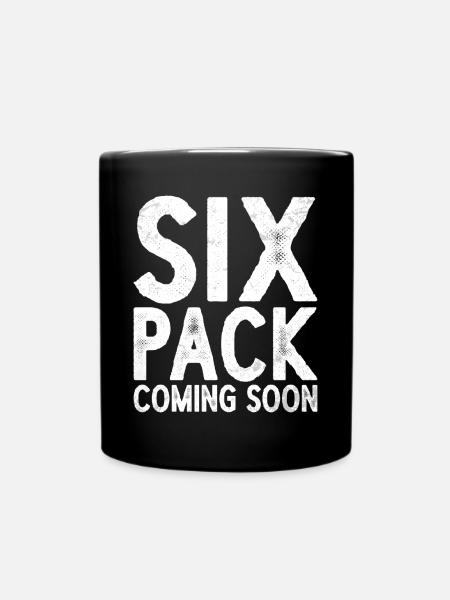Six Pack Coming Soon 47 - Tasse einfarbig - Schwarz