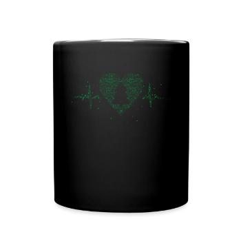 Arbre de Noël Arbre de Noël Sapin de la veille de Noël - Mug uni - noir - Devant