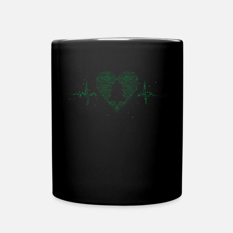 Arbre de Noël Arbre de Noël Sapin de la veille de Noël - Mug uni - noir