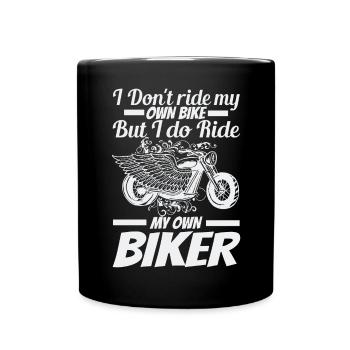 Ich Fahre Nicht Mit Meinem Eigenen Fahrrad, - Tasse einfarbig - Schwarz - Vorne