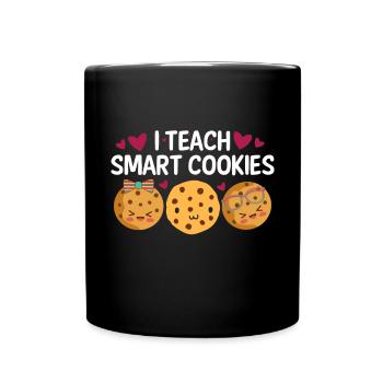 Funny teacher I teach smart cookies - Full Colour Mug - black - Front