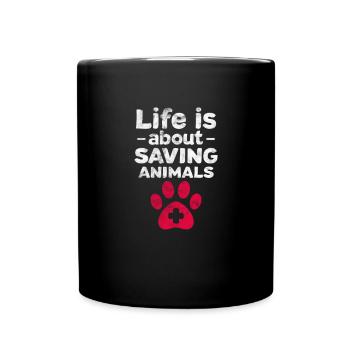 Vétérinaire vétérinaire Cadeau vétérinaire - Mug uni - noir - Devant