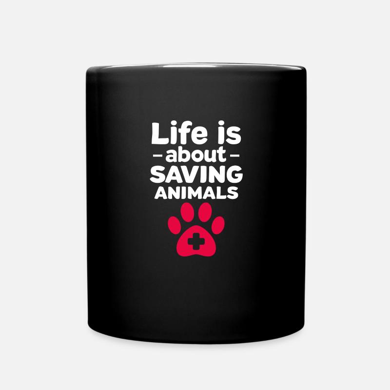 Tierarzt - Tasse einfarbig - Schwarz