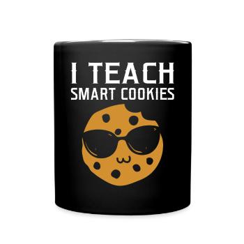 Funny teacher I teach smart cookies - Full Colour Mug - black - Front