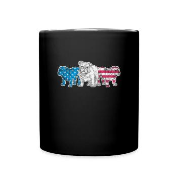 American Bulldog Dog Dog Lovers Cadeau - Mug uni - noir - Devant