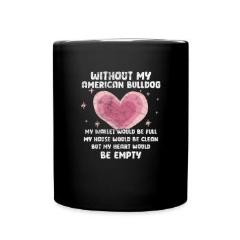 American Bulldog Dog Dog Lovers Cadeau - Mug uni - noir - Devant