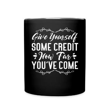 Anxiety Depression Mental Health - Full Colour Mug - black - Front