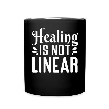 Anxiety Depression Mental Health - Full Colour Mug - black - Front