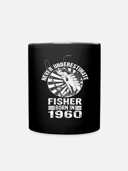 Ne sous-estimez jamais Fisher né en 1960 - Mug uni - noir