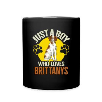 French Brittany Spaniel Epagneul Breton Gift - Full Colour Mug - black - Front