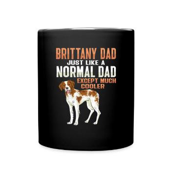 French Brittany Spaniel Epagneul Breton Gift - Full Colour Mug - black - Front