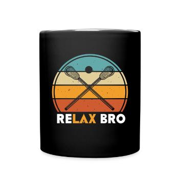 Relax Bro Retro Vintager - Mug uni - noir - Devant