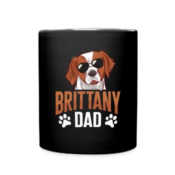French Brittany Spaniel Epagneul Breton Gift - Full Colour Mug - black - Front