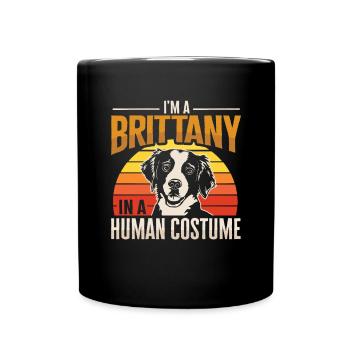 French Brittany Spaniel Epagneul Breton Gift - Full Colour Mug - black - Front