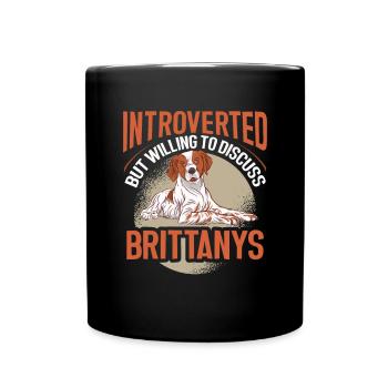 French Brittany Spaniel Epagneul Breton Gift - Full Colour Mug - black - Front