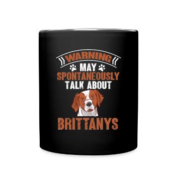French Brittany Spaniel Epagneul Breton Gift - Full Colour Mug - black - Front
