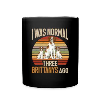 French Brittany Spaniel Epagneul Breton Gift - Full Colour Mug - black - Front