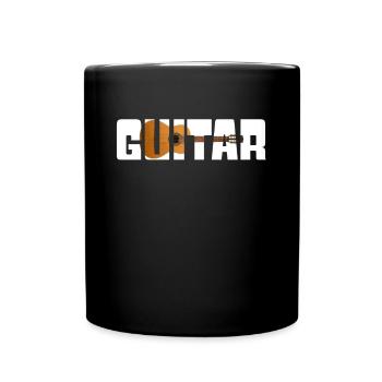 Gitarre - Tasse einfarbig - Schwarz - Vorne