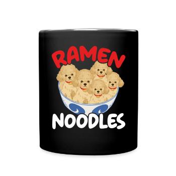 Ramen Doodles Goldendoodle Dog Lover Puppy Paw - Mug uni - noir - Devant