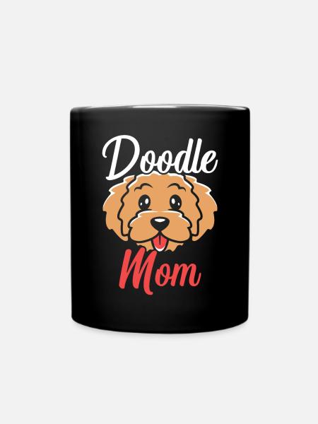 Doodle Mom Goldendoodle Hund Liebhaber Welpe Pfote Liebe - Tasse einfarbig - Schwarz