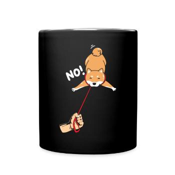 Shiba Inu Japonais Chien Amoureux Puppy Paw Love - Mug uni - noir - Devant