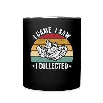 Drôle de géologue à la chasse aux pierres - Mug uni - noir - Devant
