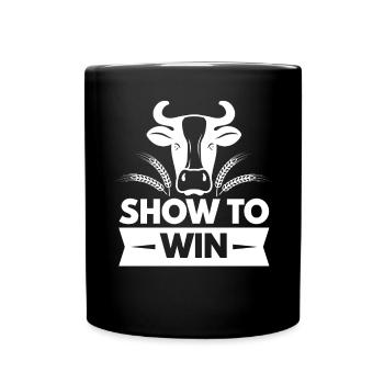 Cattle Show To Win - Full Colour Mug - black - Front