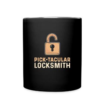 Serrurier pick-taculaire. Crochetage de serrure. - Mug uni - noir - Devant