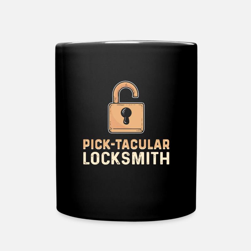 Pick-tacular Locksmith. Lock Picking. - Tasse einfarbig - Schwarz