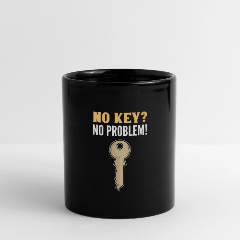 No key? No problem. Lock Picking. Full Colour Mug